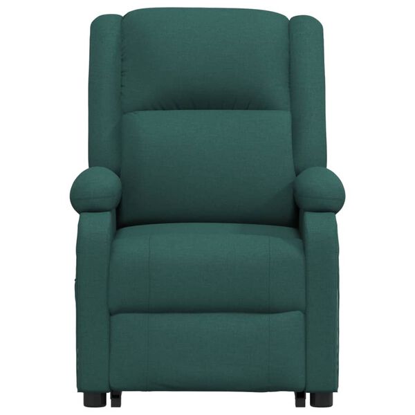 vidaXL Fauteuil Vert fonc&eacute; Tissu