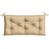 vidaXL Coussins de banc de jardin lot de 2 beige mélangé tissu
