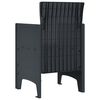 vidaXL Chaise de jardin 2 pcs Anthracite 53 x 49 x 85 cm PP