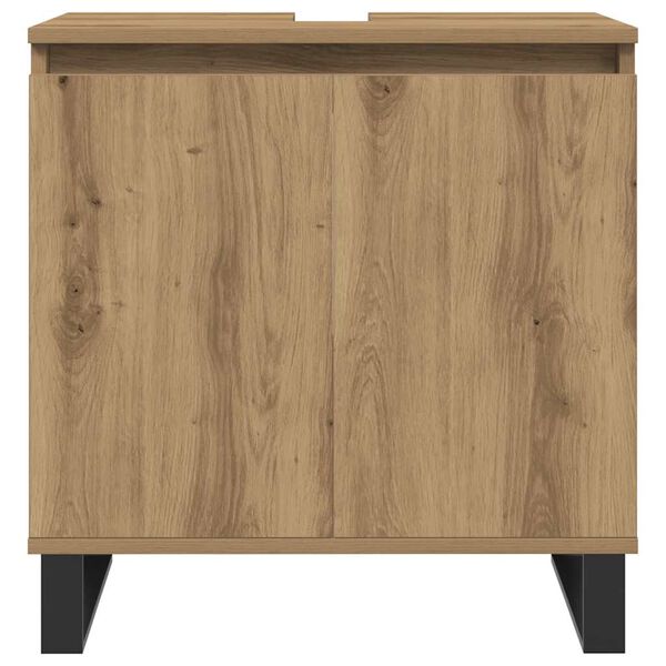 vidaXL Armoire de salle de bain chêne artisanal 58x33x60 cm