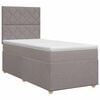 vidaXL Lit boxspring avec matelas Taupe 80 x 200 cm Tissu