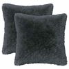 vidaXL Coussin avec oreiller HEERLEN 6 pi&egrave;ces Anthracite Fleece PV