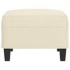 vidaXL Repose-pied Cr&egrave;me 70x55x41 cm Similicuir