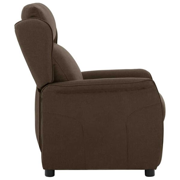 vidaXL Fauteuil inclinable Marron 67.5 x 93.5 x 101.5 cm tissu