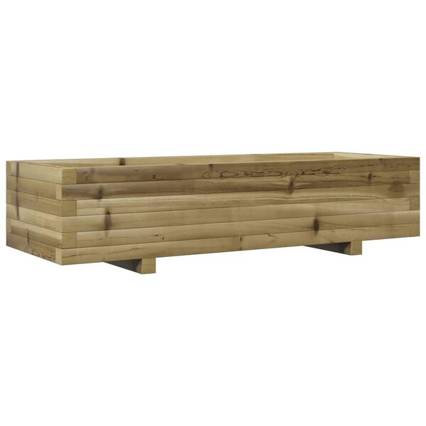 vidaXL Jardini&egrave;re 110x40x26,5 cm bois de pin impr&eacute;gn&eacute;