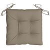 vidaXL Coussins de chaise lot de 6 taupe 40x40x7 cm tissu oxford