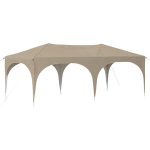 vidaXL Tente de f&ecirc;te pop-up 575 x 288 x 245 cm Cr&egrave;me Tissu Oxford