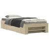 vidaXL Cadre de lit sans matelas ch&ecirc;ne sonoma 100x200 cm