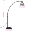 vidaXL Lampadaire 25 W argent vintage 150 cm E27