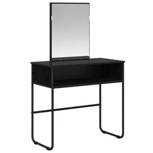 vidaXL Table de Toilette Ch&ecirc;ne noir 81 x 40 x 131 cm Bois d'ing&eacute;nierie