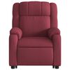 vidaXL Fauteuil inclinable rouge bordeaux tissu