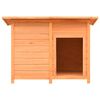 vidaXL Niche pour chiens Bois de pin et de sapin solide 120x77x86 cm