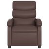 vidaXL Fauteuil de massage inclinable Marron Similicuir
