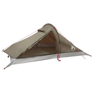vidaXL Tente de randonn&eacute;e 4 personne Marron et gris