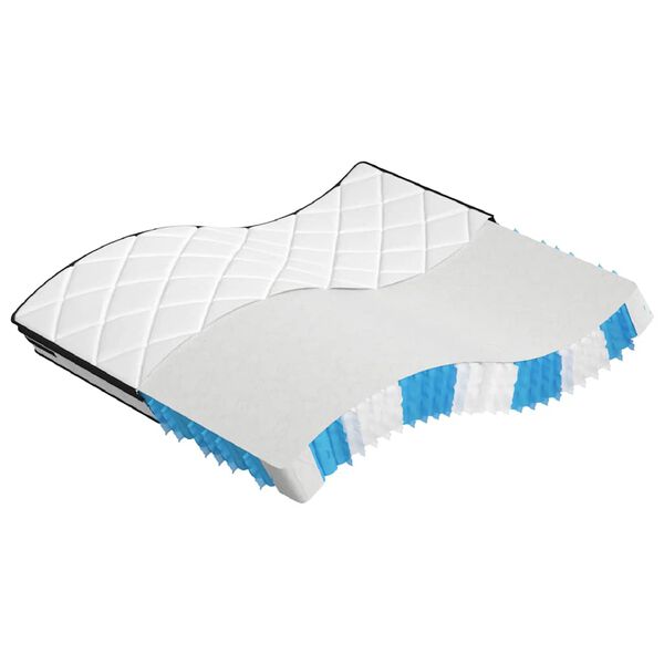 vidaXL Matelas &agrave; ressorts ensach&eacute;s moyen plus 160x200 cm