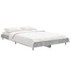 vidaXL Cadre de lit sans matelas gris b&eacute;ton 120x190 cm