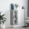 vidaXL Armoire murale gris b&eacute;ton 34,5x34x90 cm