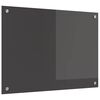 vidaXL Cr&eacute;dence de cuisine Gris fonc&eacute; 70 x 50 cm verre tremp&eacute;