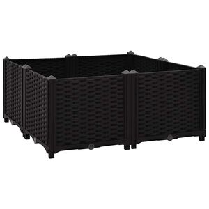 vidaXL Lit sur&eacute;lev&eacute; 80x80x38 cm Polypropyl&egrave;ne