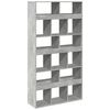 vidaXL Biblioth&egrave;que gris b&eacute;ton 100x33x187,5 cm bois d'ing&eacute;nierie