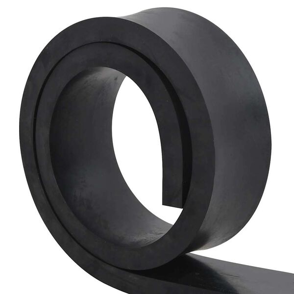 vidaXL Bordure en caoutchouc de chasse-neige noir 200x8x2 cm