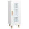 vidaXL Buffet blanc 34,5x34x90 cm bois d'ing&eacute;nierie
