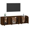 vidaXL Ensemble de meubles TV 3 pcs Ch&ecirc;ne marron Bois d'ing&eacute;nierie