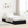 vidaXL Cadre de lit ottoman sans matelas noir 100x200 cm velours
