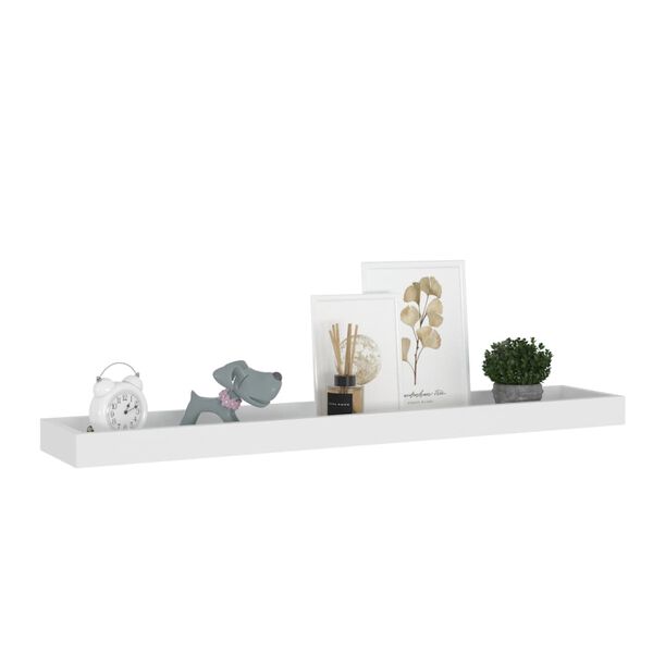 vidaXL &Eacute;tag&egrave;res murales Loggia 2 pcs Blanc 80x15x4 cm MDF