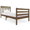 vidaXL Cadre de lit sans matelas marron miel bois massif 90x200 cm