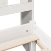 vidaXL Lit bibliothèque sans matelas blanc 75x190cm bois de pin massif