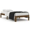 vidaXL Cadre de lit Marron miel Bois massif 90x190 cm Simple