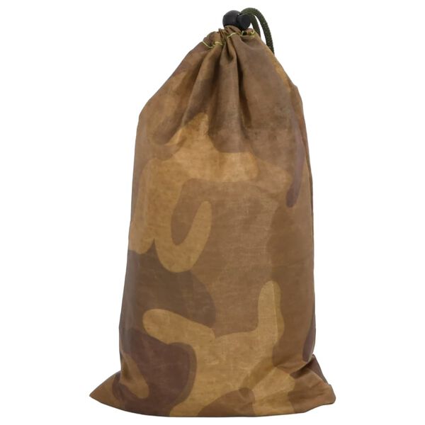 vidaXL Filet de camouflage avec sac de rangement 292x213 cm sable