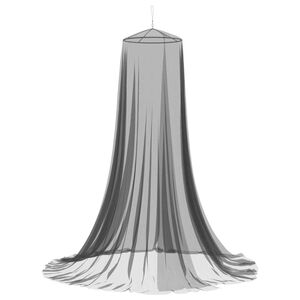 vidaXL Ciel de lit anti-moustiques 156 mesh Noir ⌀56 x 220 cm
