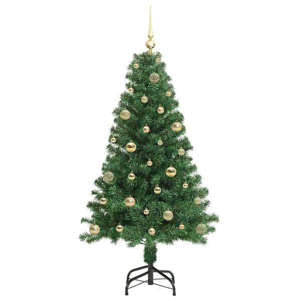 vidaXL Sapin de No&euml;l artificiel Vert 150 cm PVC, Acier et Plastique
