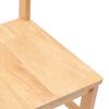 vidaXL Chaises &agrave; manger 2 pcs bois massif caoutchouc