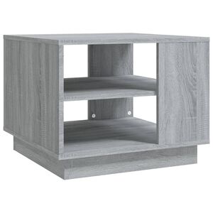 vidaXL Table basse sonoma gris 55x55x43 cm bois d'ing&eacute;nierie