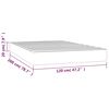 vidaXL Matelas de lit &agrave; ressorts ensach&eacute;s fermet&eacute; moyenne Gris clair 120x200x20 cm