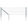 vidaXL Cl&ocirc;ture Euro avec des Pointes 25 x 0,8 m Acier recouvert de PVC