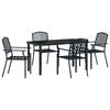 vidaXL Ensemble de salle &agrave; manger pour jardin 5 pc Anthracite