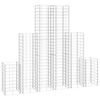 vidaXL 6 gabions en fil galvanis&eacute;