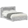 vidaXL Cadre de lit avec rangement Gris b&eacute;ton 150 x 200 cm