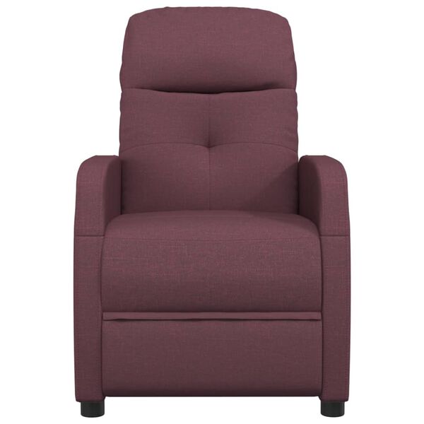 vidaXL Fauteuil inclinable &eacute;lectrique Violet Tissu