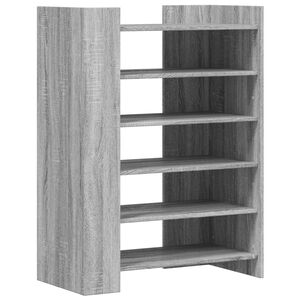 vidaXL Armoire &agrave; chaussures Sonoma gris 74,5x37,5x100 cm