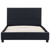 vidaXL Cadre de lit sans matelas noir similicuir 90x200 cm