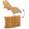 vidaXL Chaises longues avec coussins lot de 2 beige bois massif acacia