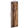 vidaXL Porte-manteau 35x8x110 cm bois de manguier massif brut