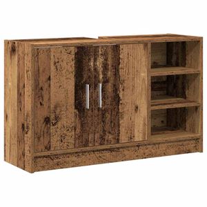 vidaXL Cabinet de salle de bain Bois Ancien 90 x 29 x 55 cm