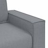 vidaXL Canap&eacute; 3 pcs Gris clair Tissu en lin m&eacute;lang&eacute;