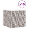 vidaXL Bo&icirc;tes de rangement pliables 10 pcs 32x32x32 cm tissu intiss&eacute;